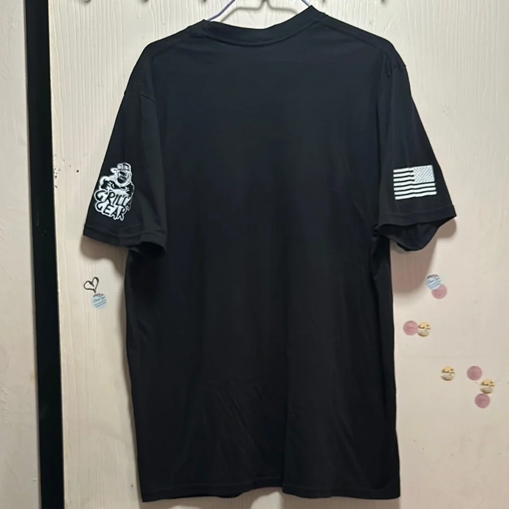 Vintage Volunteer Knitwear Graphic T-Shirt, Size XL, Black, Streetwear - Picture 3 of 16